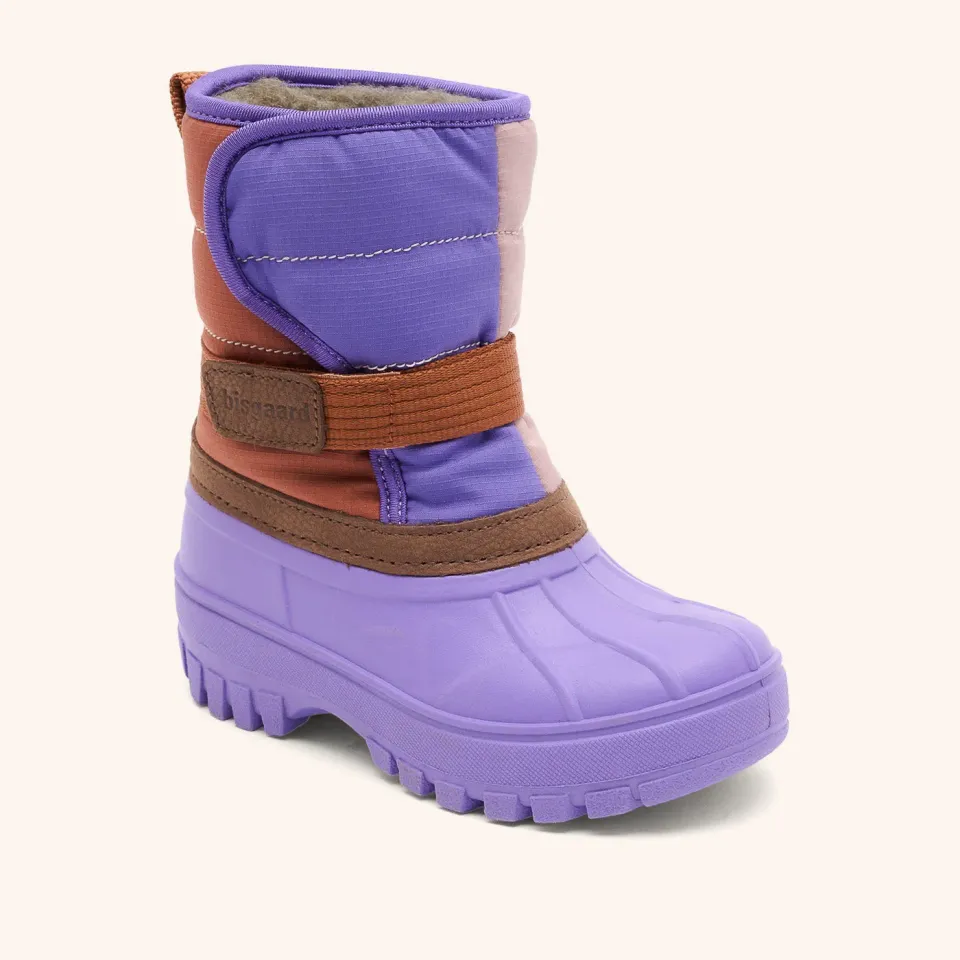 Bisgaard Pacson vinterstøvle block purple uld