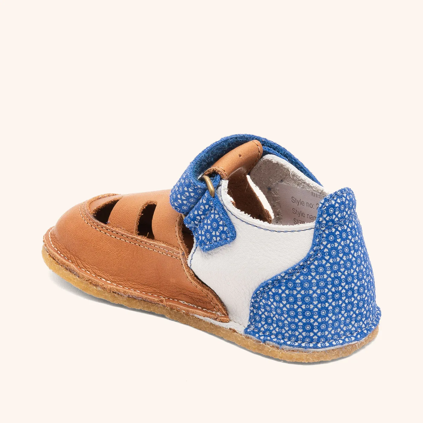 Bisgaard Beannie barfodssko coastal patchwork