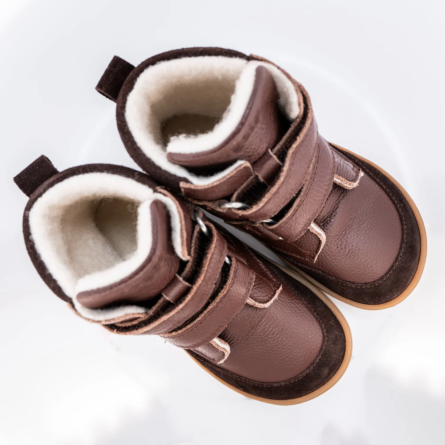 Gogsig Chocolate barfods vinterstøvle brun varm