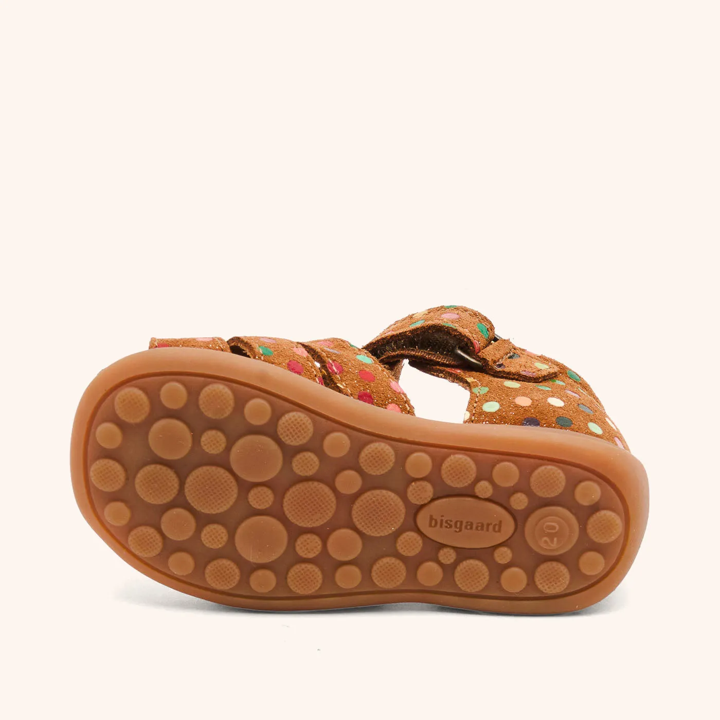 Bisgaard Carly sandal confetti lukket læder