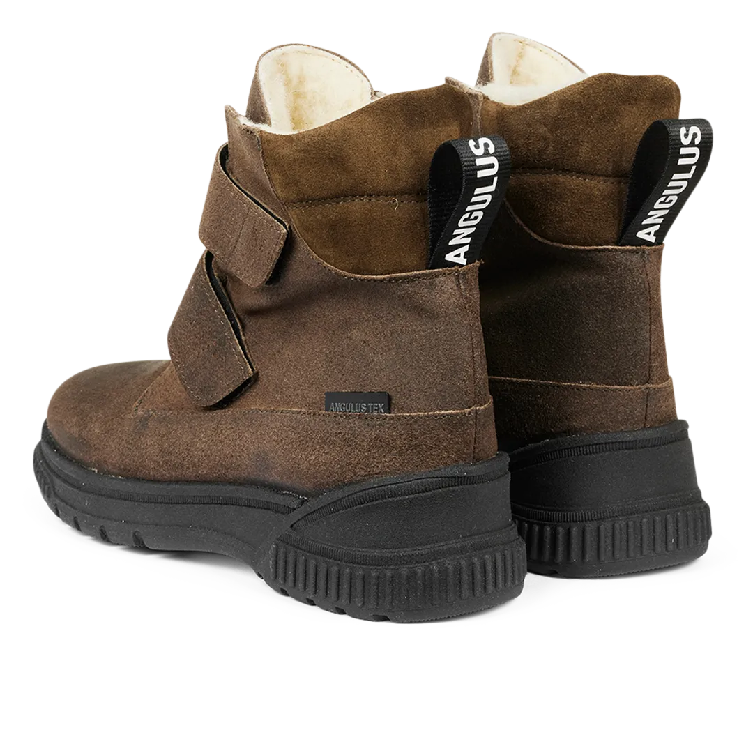 Angulus TEX-Støvle Velcro Uldfoer vinterstøvler str 32-38