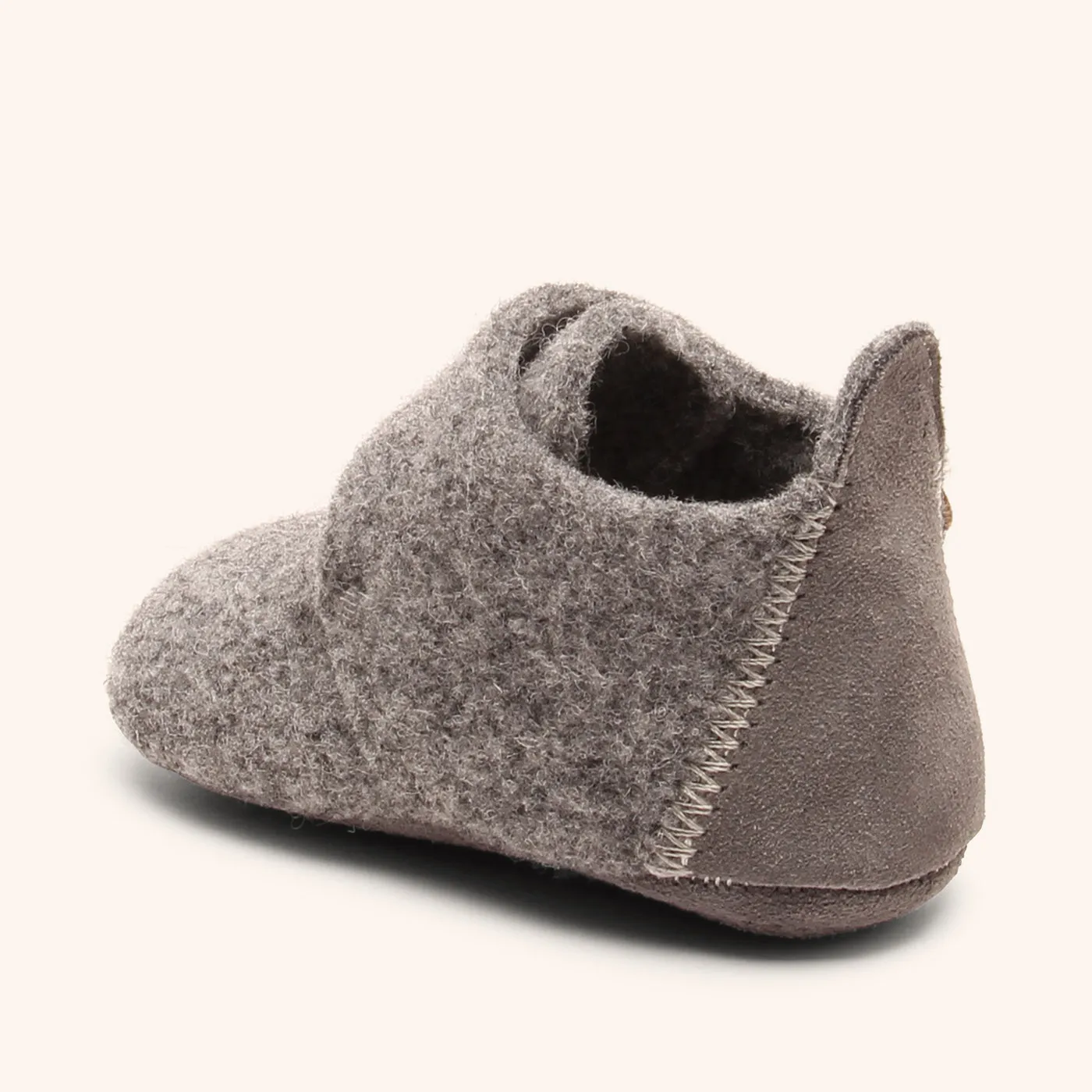 Bisgaard Baby Wool hjemmesko grå uld