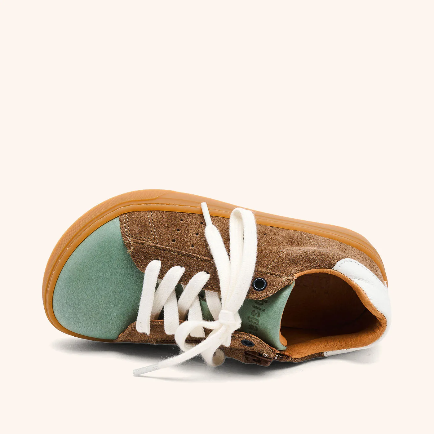 Bisgaard Barefoot Raymond sneaker sage læder