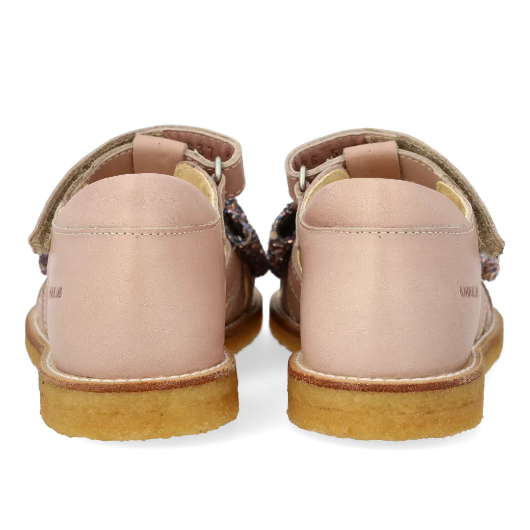 Angulus sandal børn glitter sandal velcro sløjfe