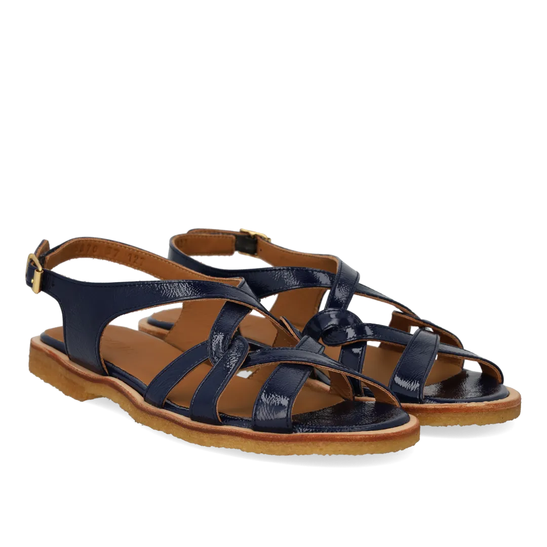 Angulus sandal remdetaljer damesandal guldspænde