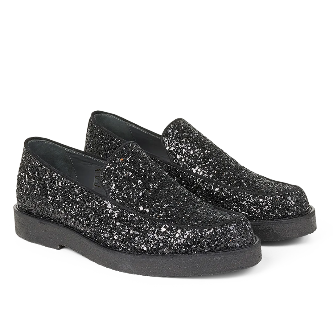 Angulus Klassisk loafer dameloafer glitter