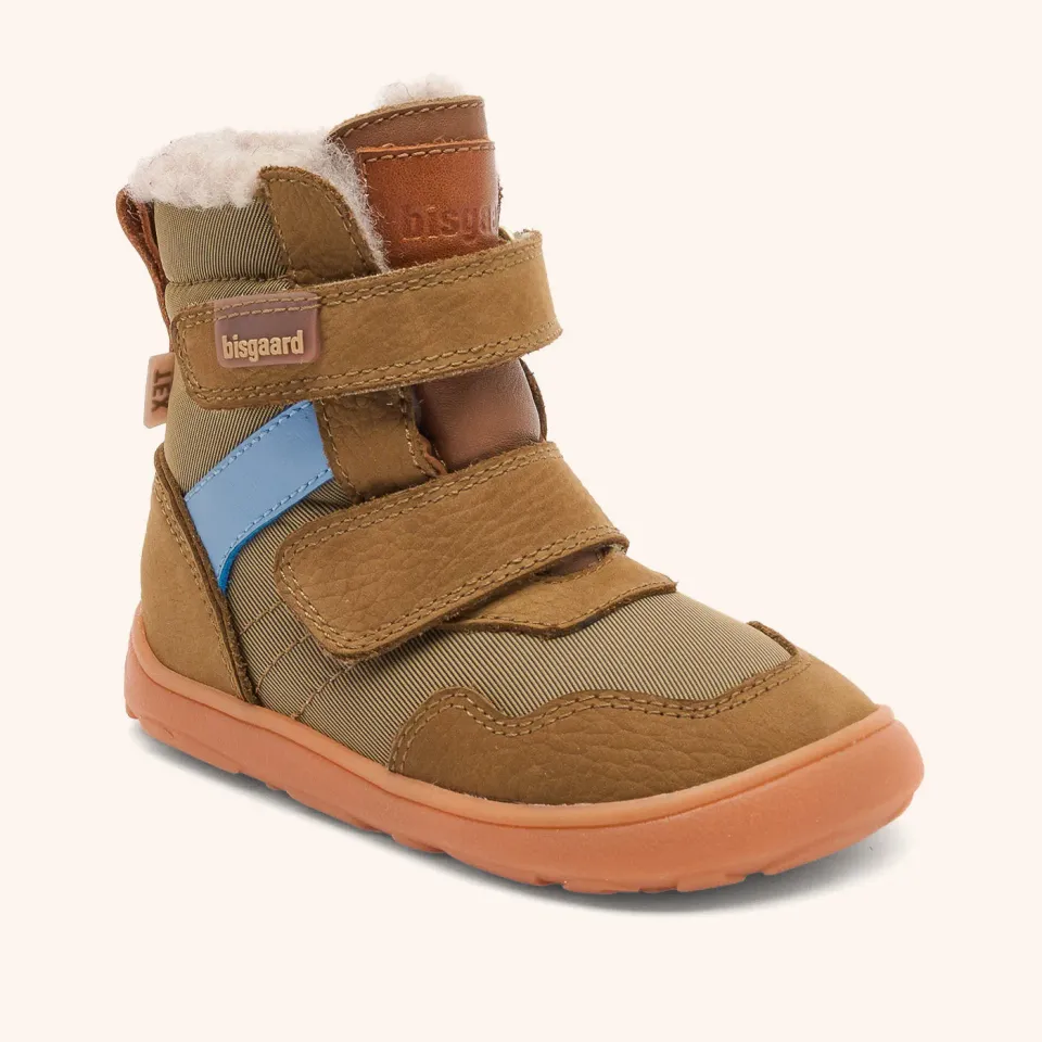 Bisgaard Barefoot Timo Tex vinterstøvle khaki
