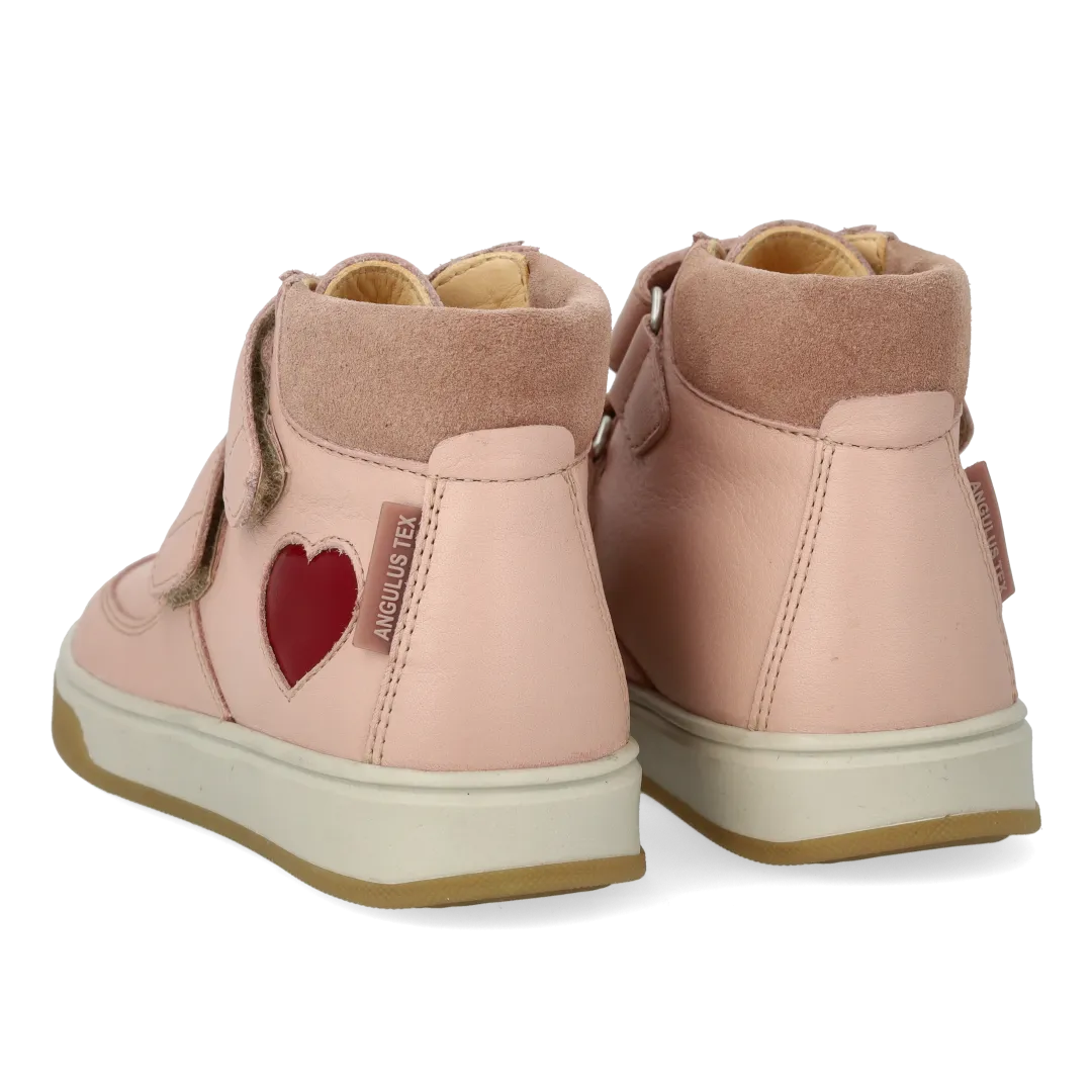 Angulus High-top TEX-sneaker børnesko hjerte vandtæt