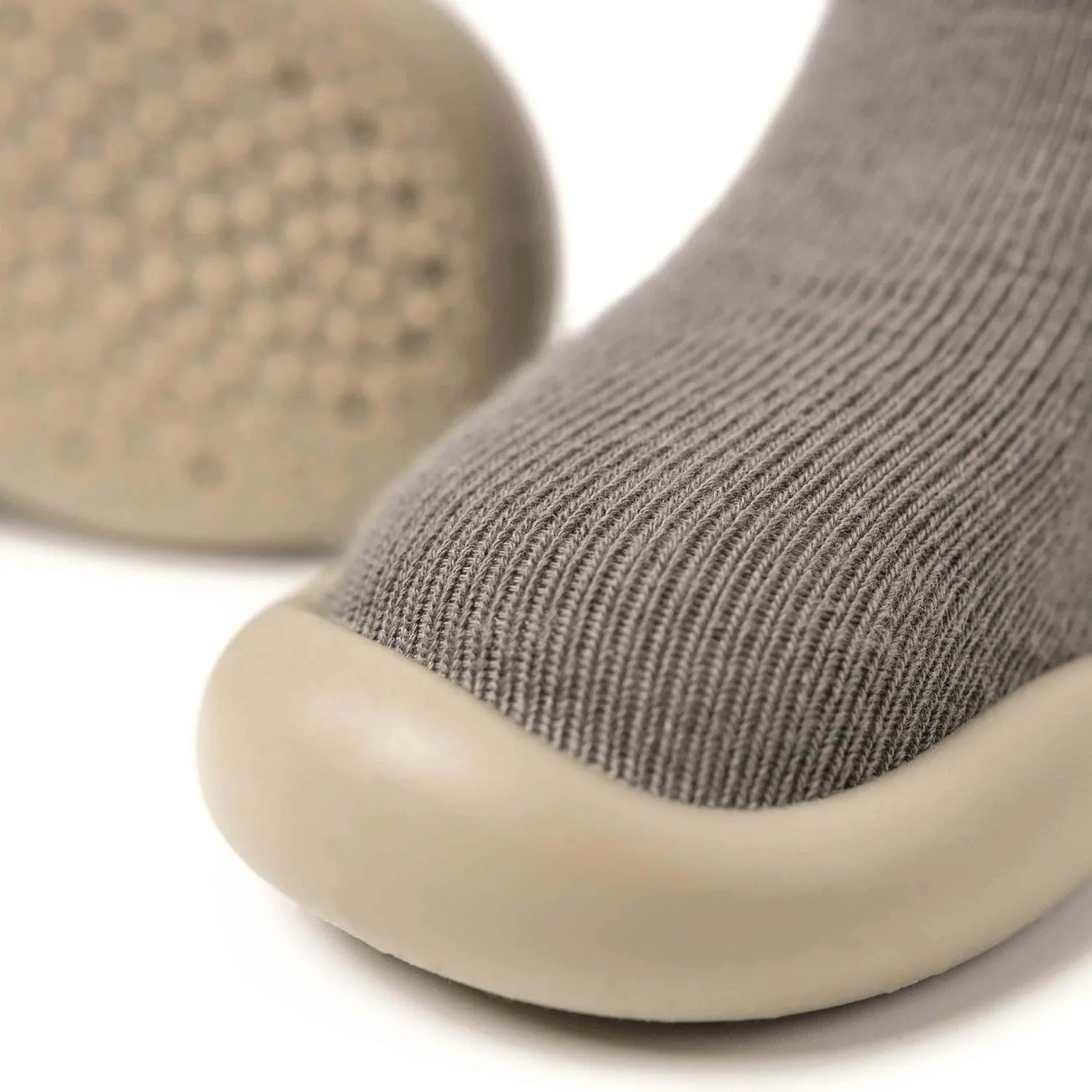 Minifus Neutral Begyndersko barfodssko Grå fleksibel sål