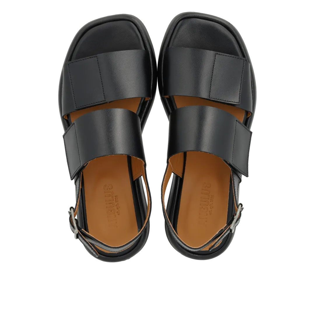 Angulus Sandal velcro lædersandal til dame