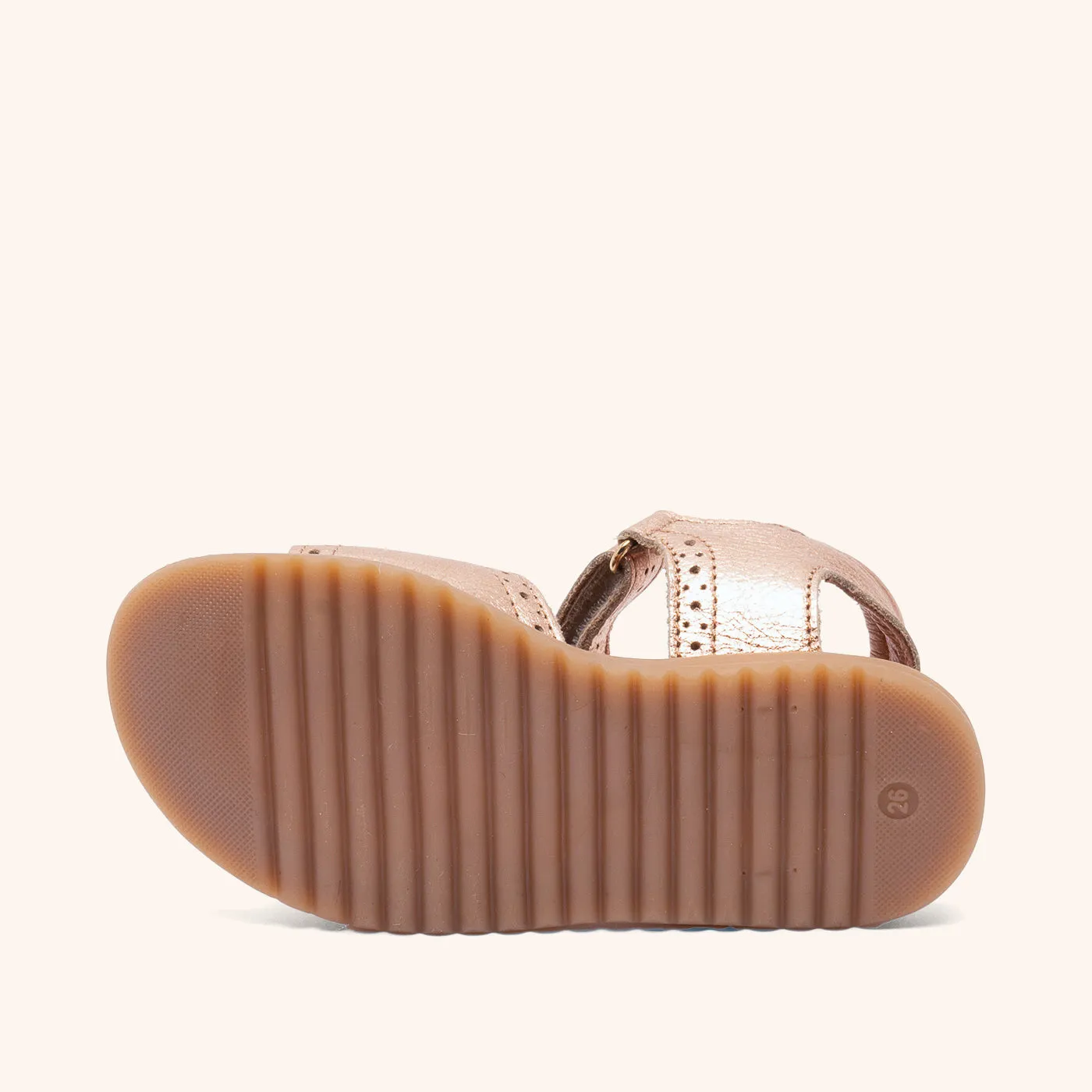Bisgaard Andrea sandal rose gold læder
