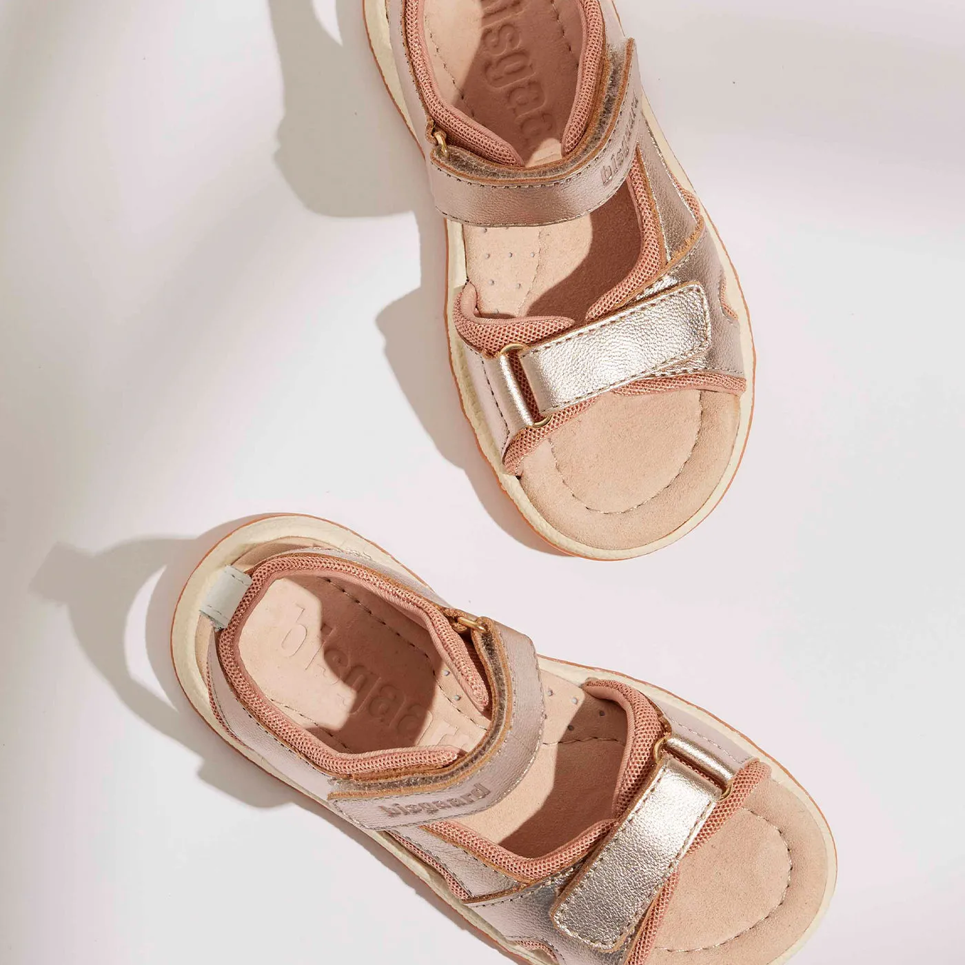 Bisgaard Coco sandaler rose gold læder