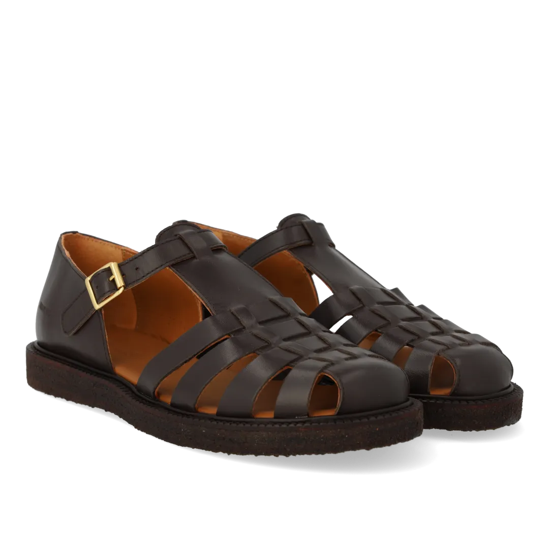Angulus Klassisk Fisherman Sandal Dame lædersandal