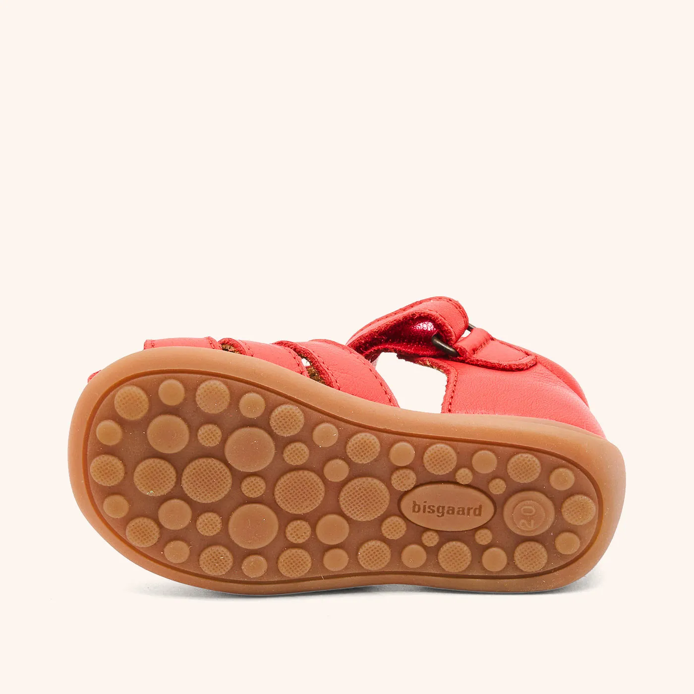 Bisgaard Carly sandal red apple læder