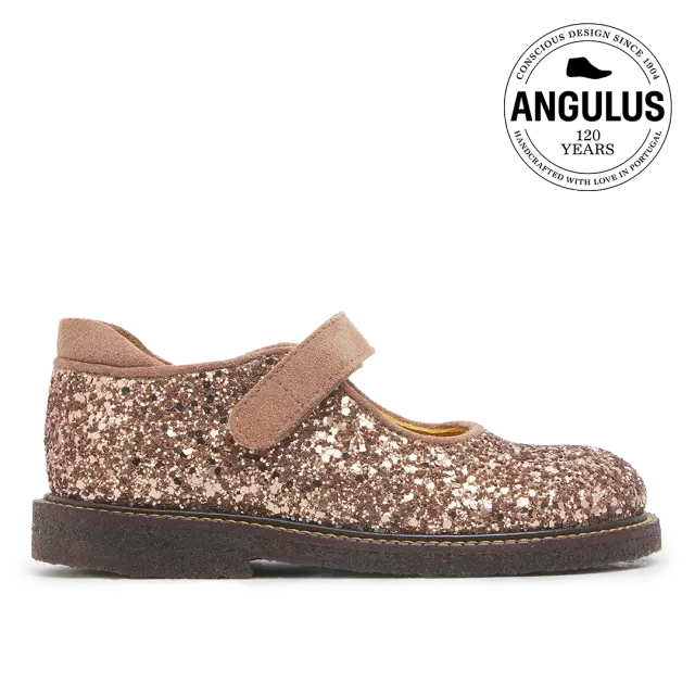 Angulus tullesko glitter børnesko jubilæum velcro