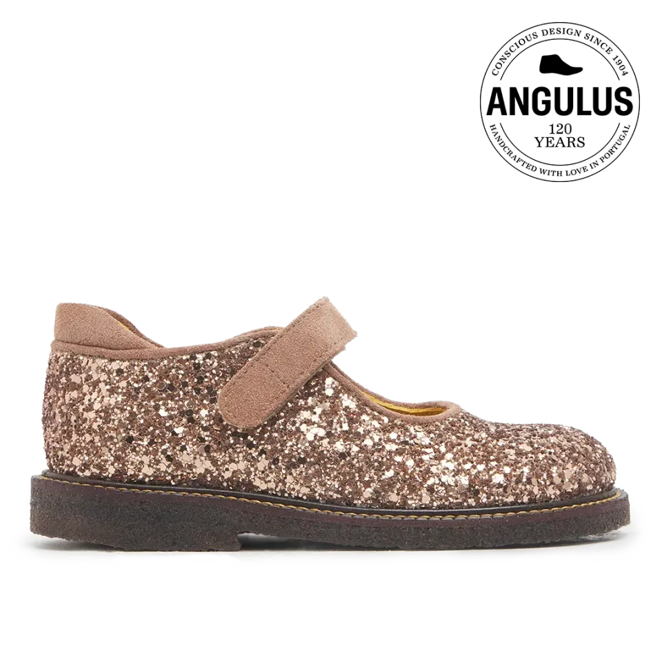 Angulus tullesko glitter børnesko jubilæum velcro