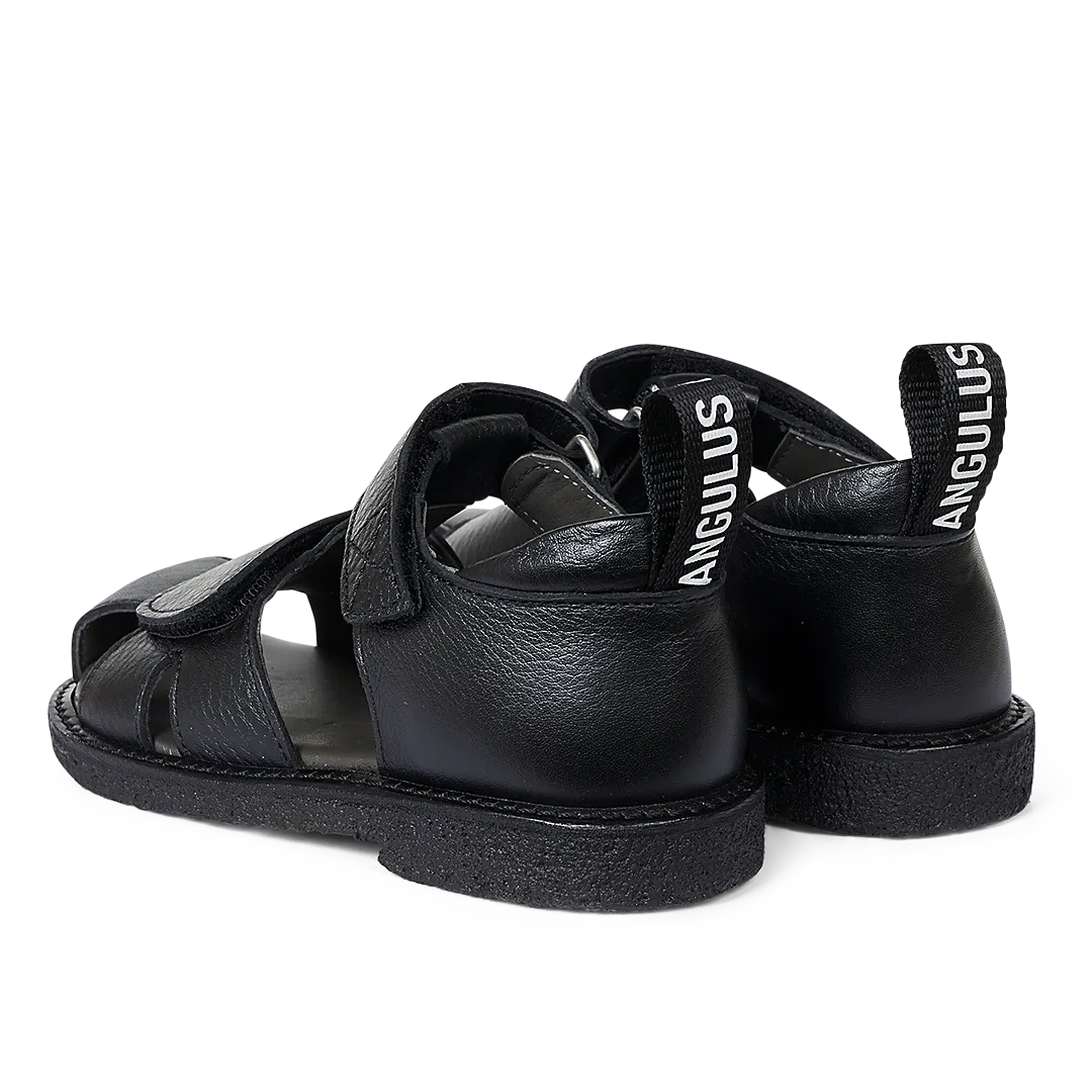 Angulus sandal med logobånd børnesandal velcro rummelig