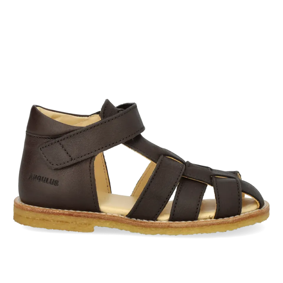 Angulus Begynder Fisherman sandal baby læder velcro