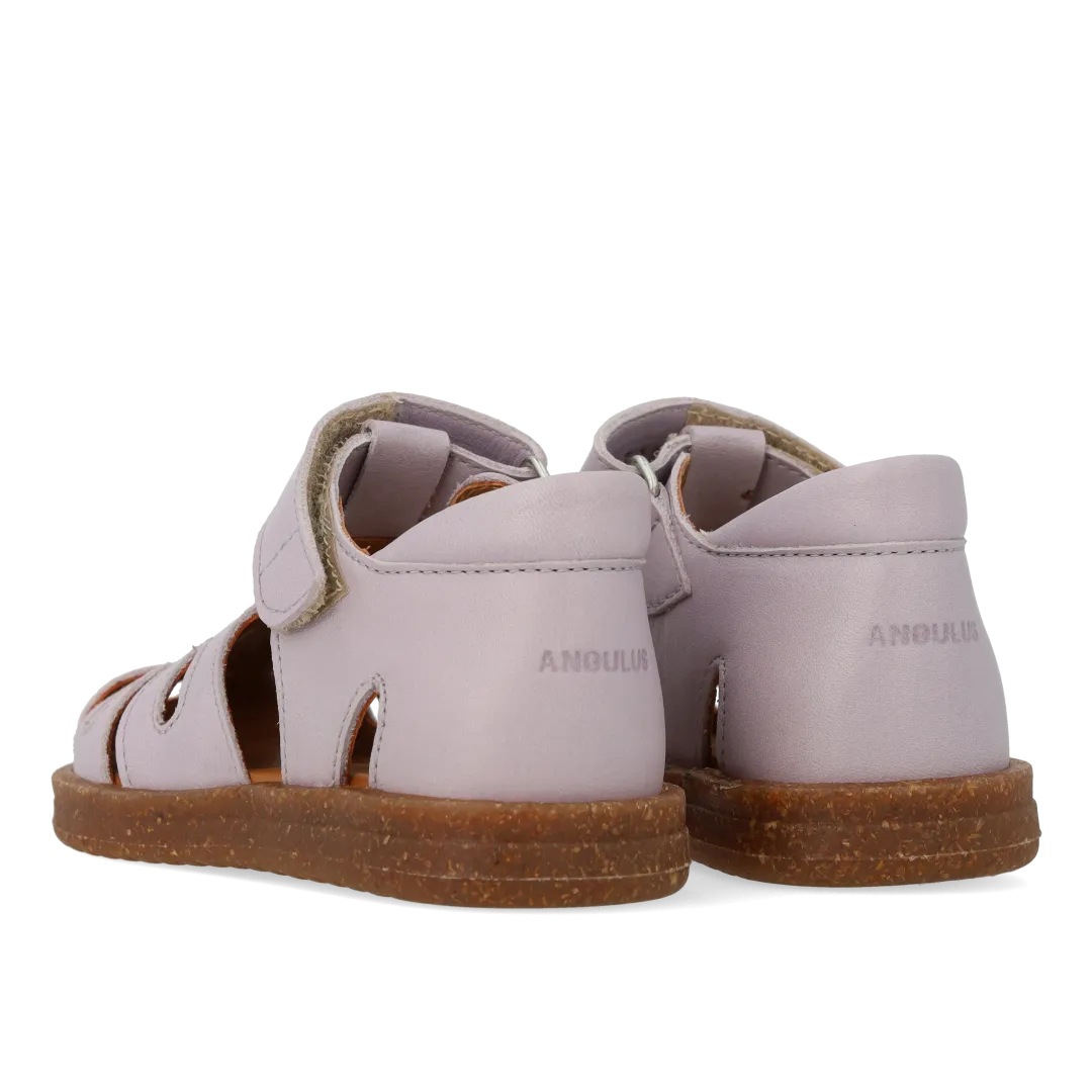 Angulus begyndersandal glitterhjerte lukket tå børn