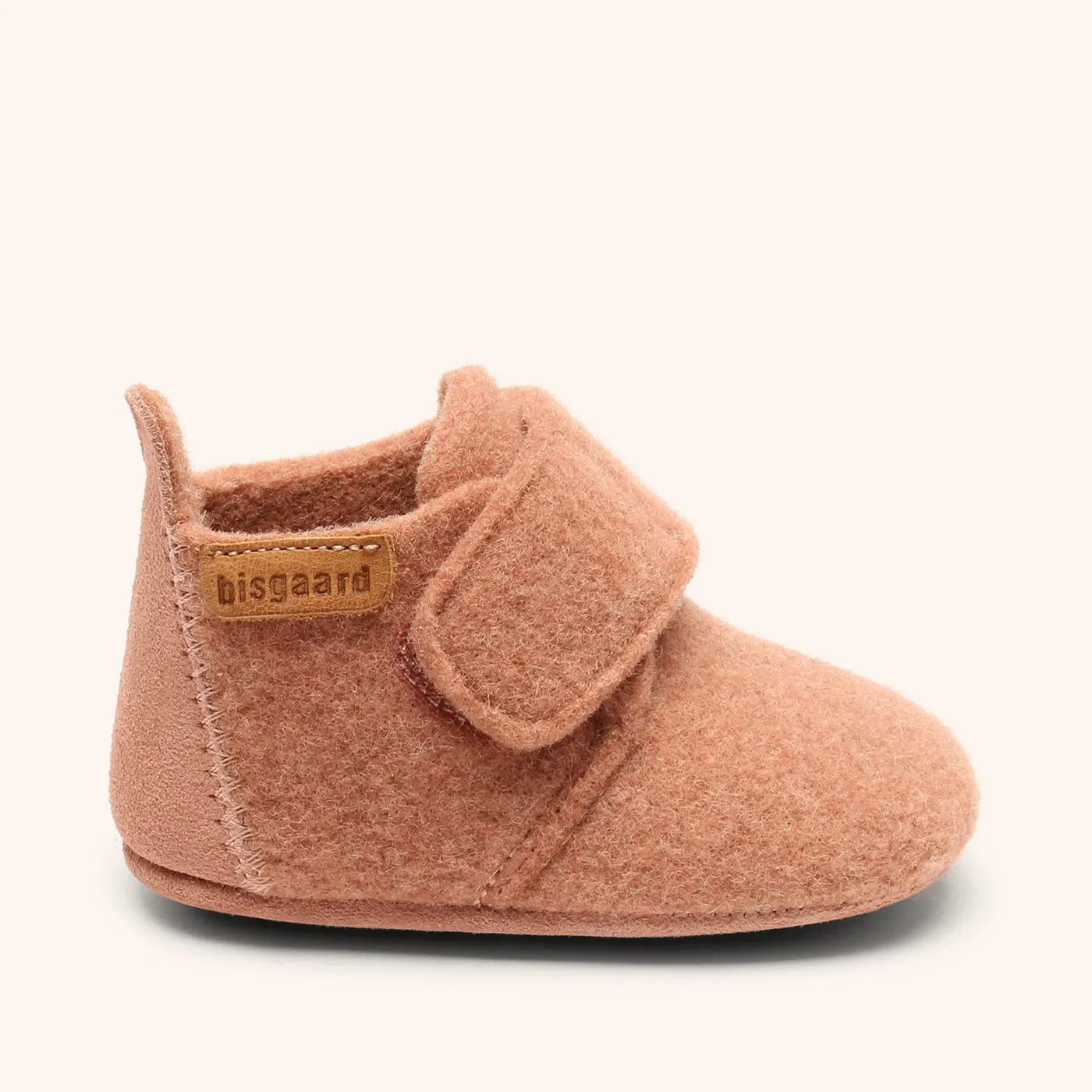 Bisgaard Baby Wool hjemmesko rose i uld