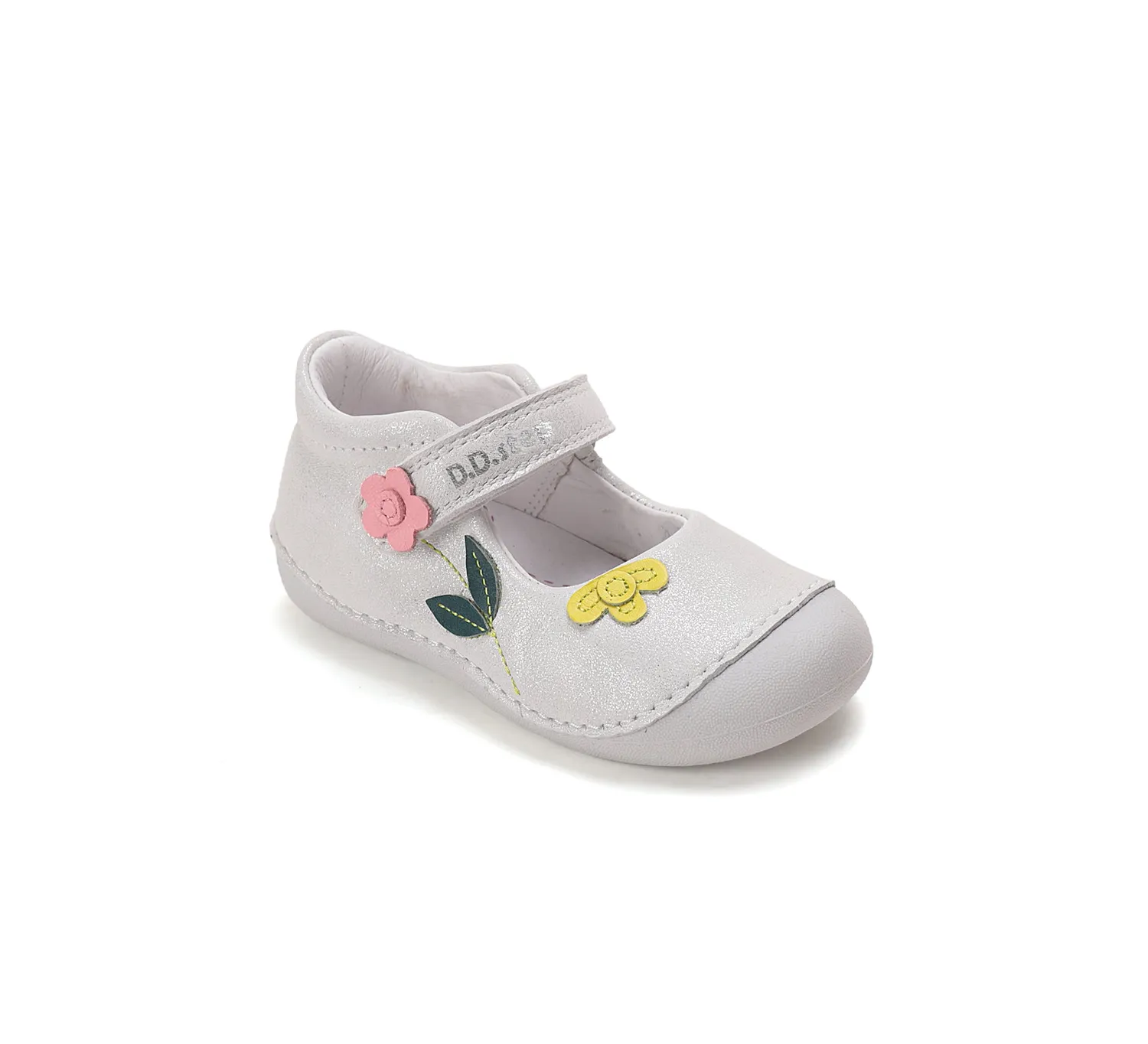 DD Step H015-61614B begyndersandal til pige med tåkappe