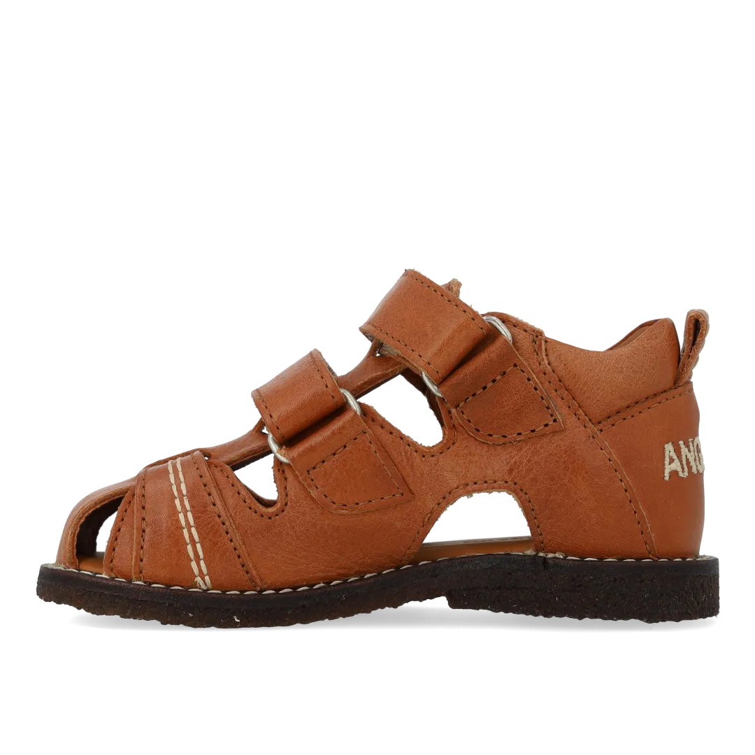 Angulus Sandal med stjernebroderi børnesandal rummelig