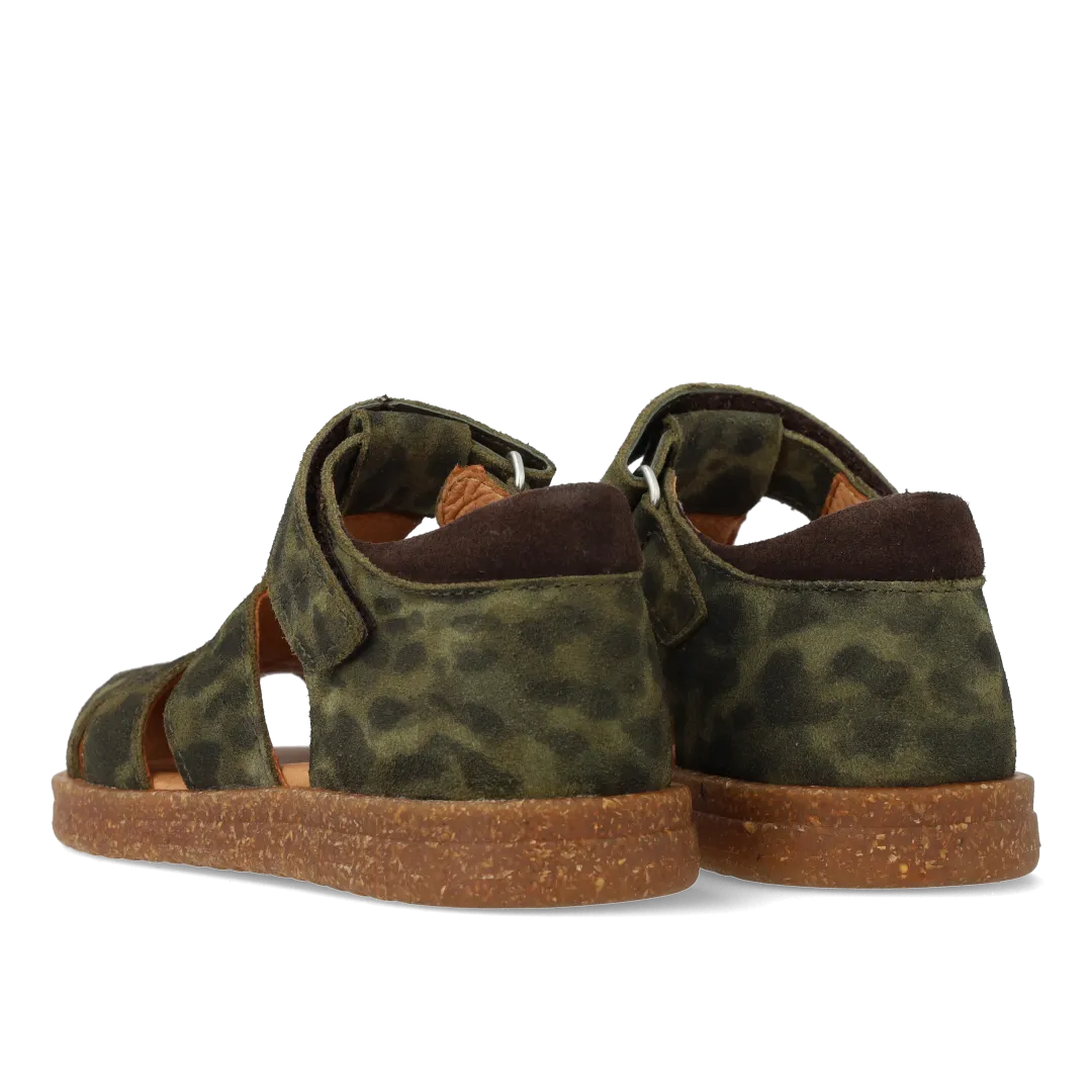 Angulus sandal lukket tå velcro ruskind børn