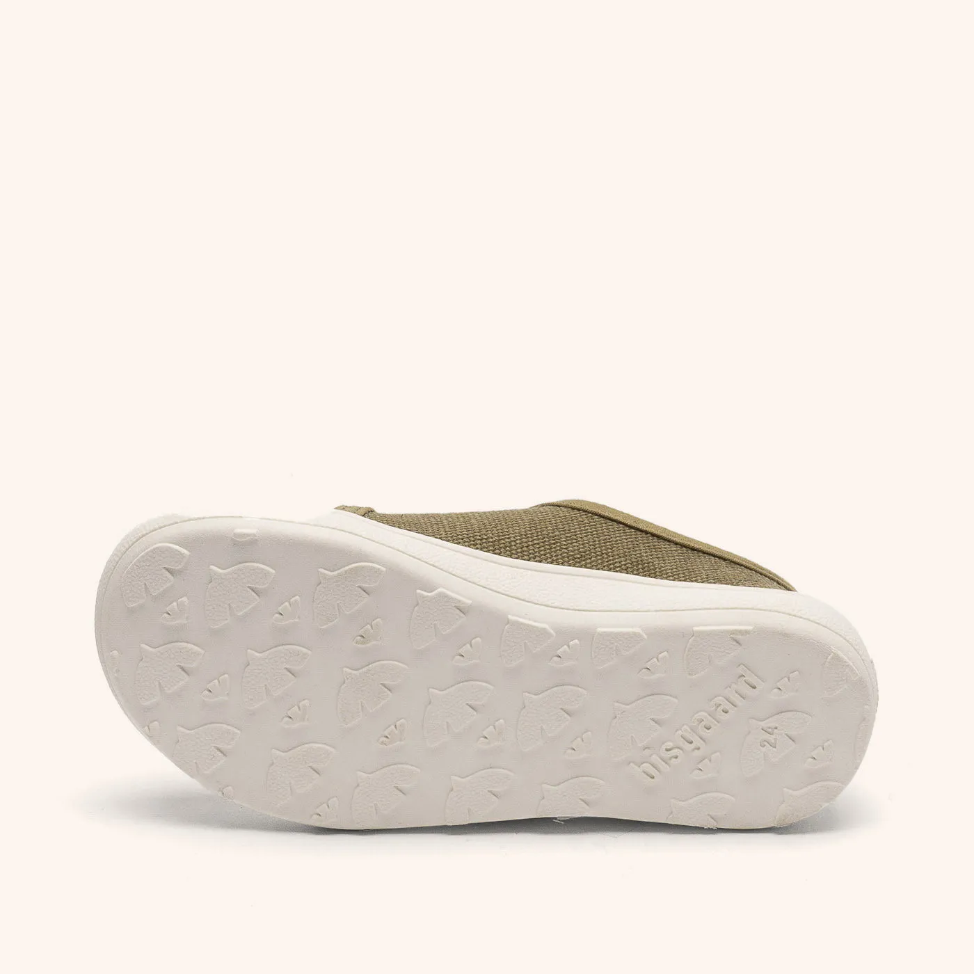 Bisgaard Pav hjemmesko khaki velcro tekstil