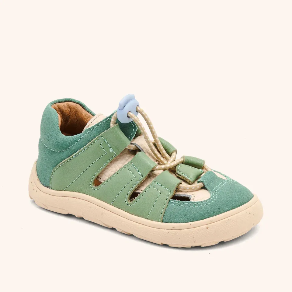 Bisgaard Barefoot Fletcher barfodssko sage – læder
