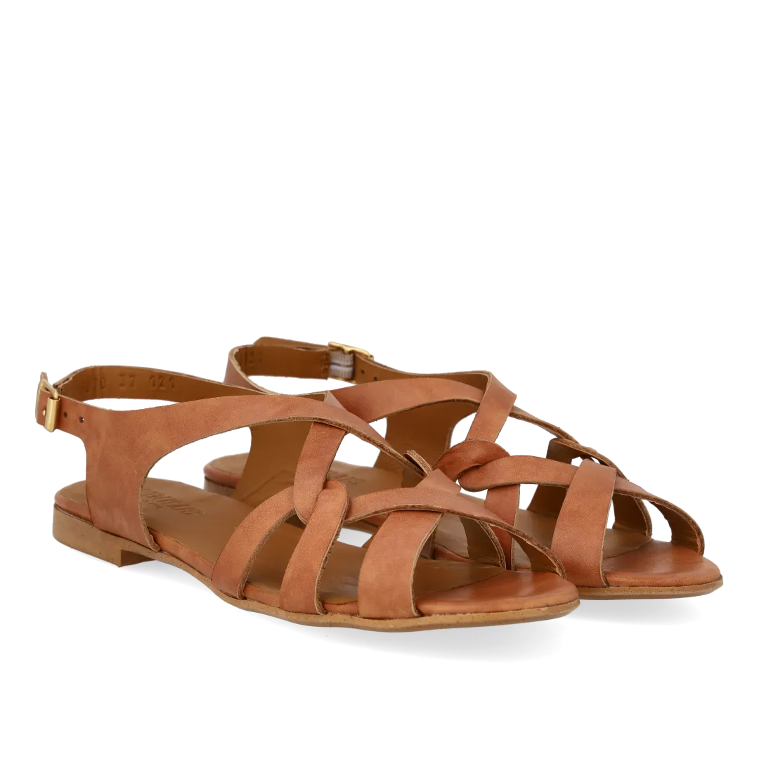 Angulus Sandal Remdetaljer Damesandal Ankelrem Læder