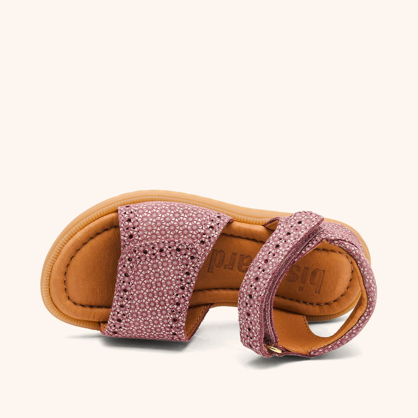 Bisgaard Andrea sandal violet bloom læder