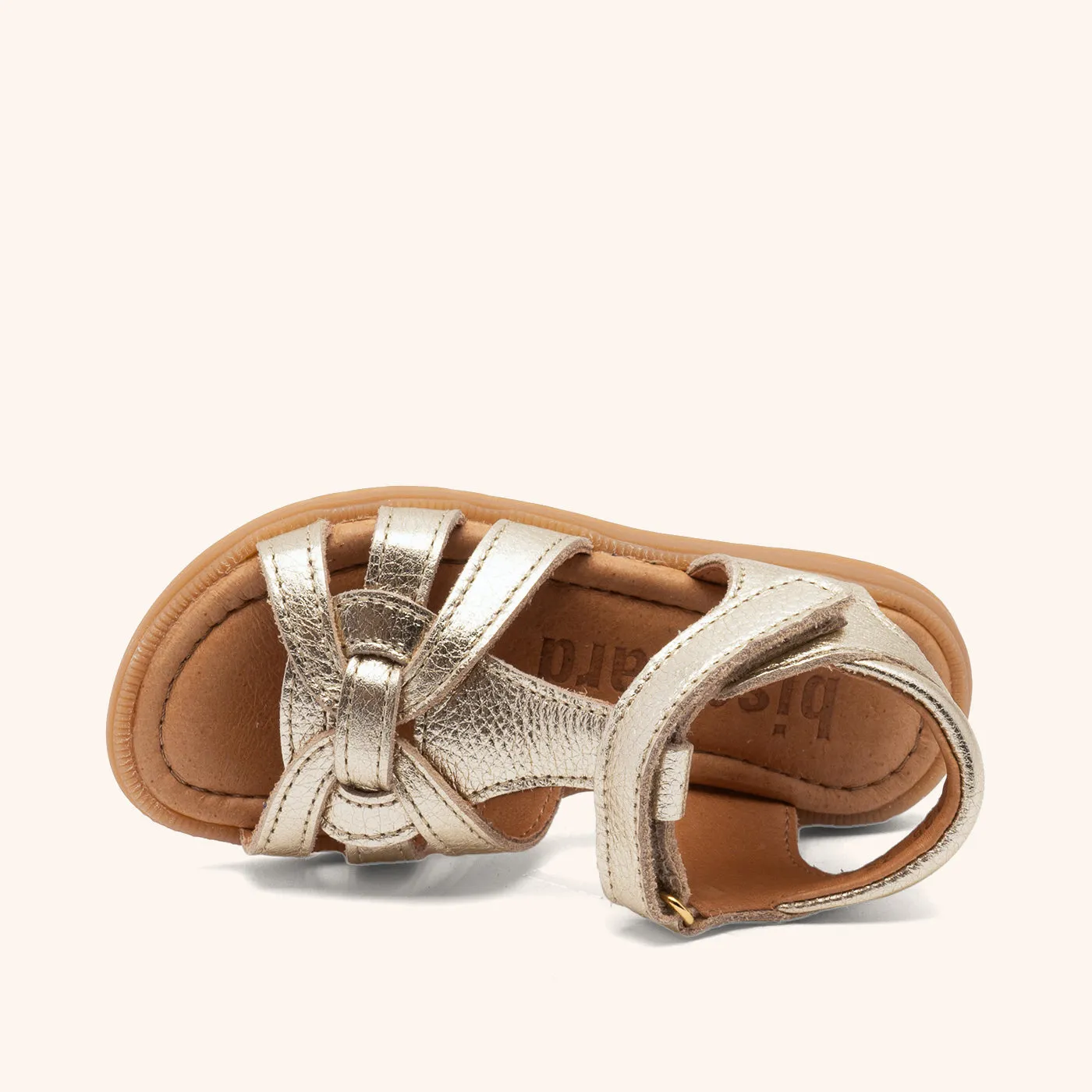Bisgaard Felicia sandal gold læder åben