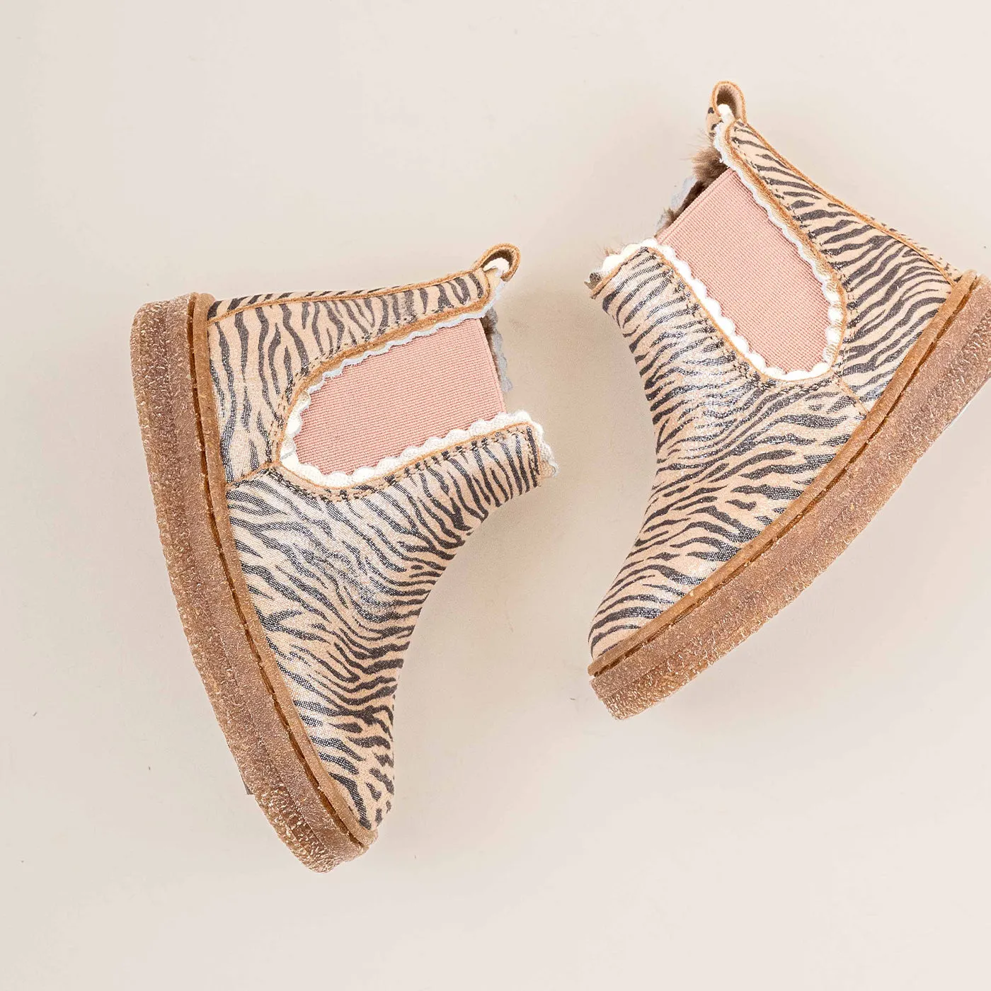 Bisgaard Siggi Lamb vinterstøvle zebra glitter varm