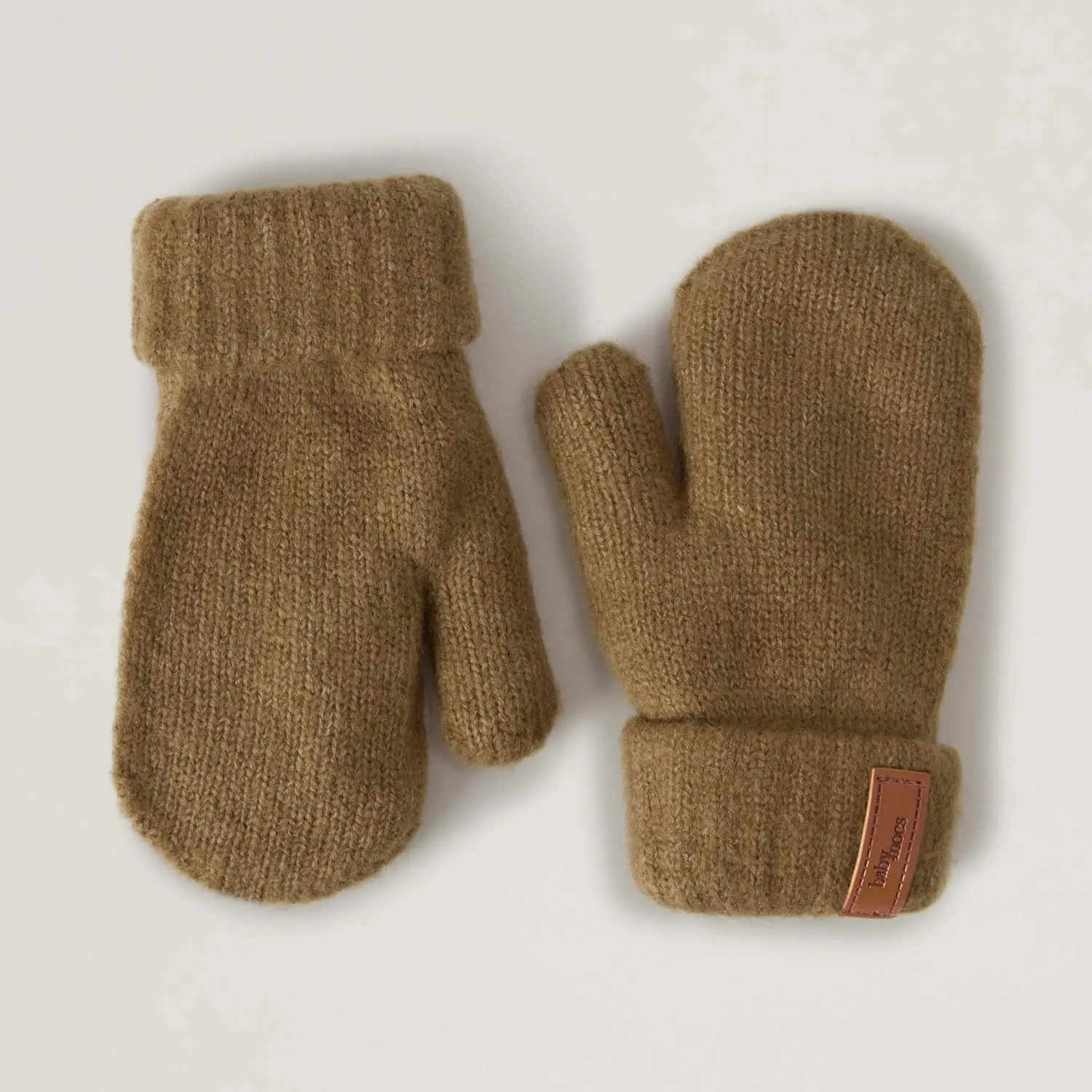 BabyMocs Mittens vanter Greige 0 mdr-2 år