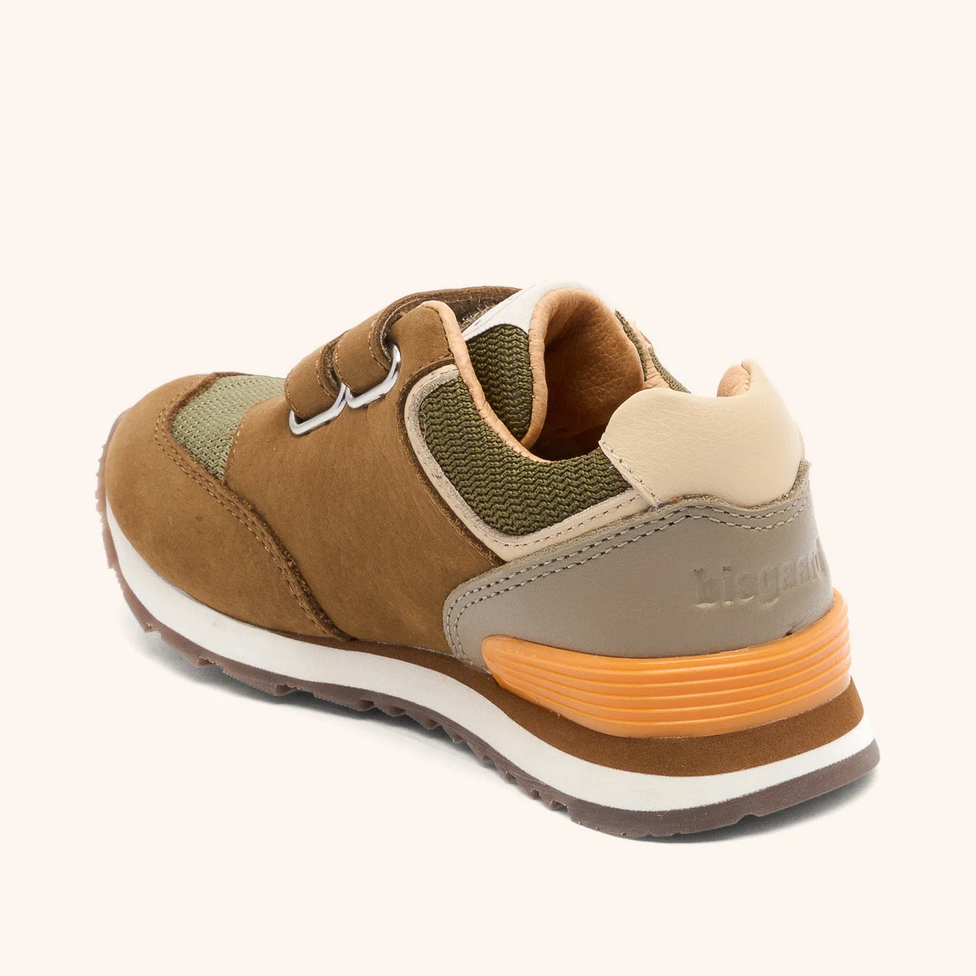 Bisgaard Winston sneaker khaki ruskind slidstærk