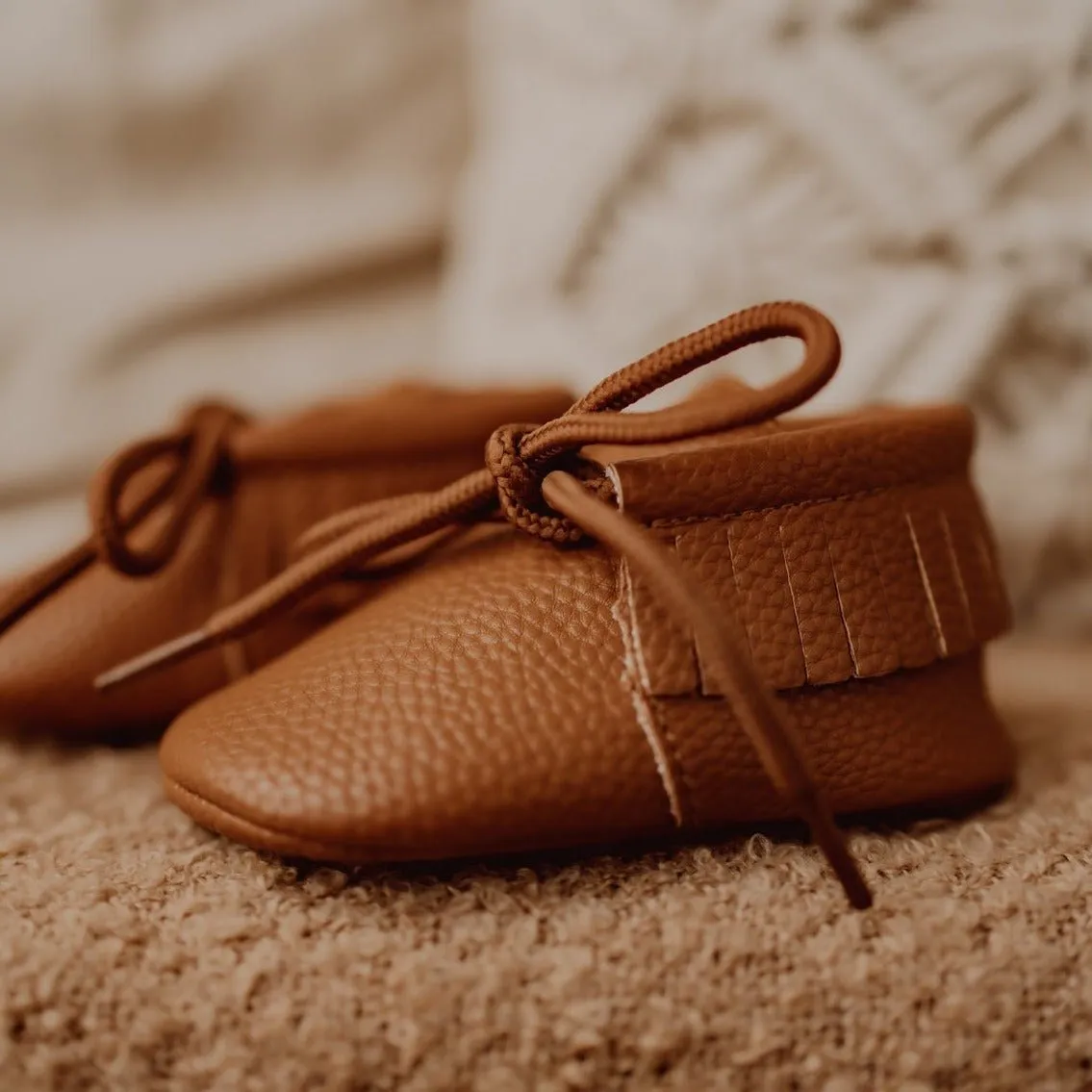 BabyMocs Little Camper Mocs mokkasiner brun vegansk