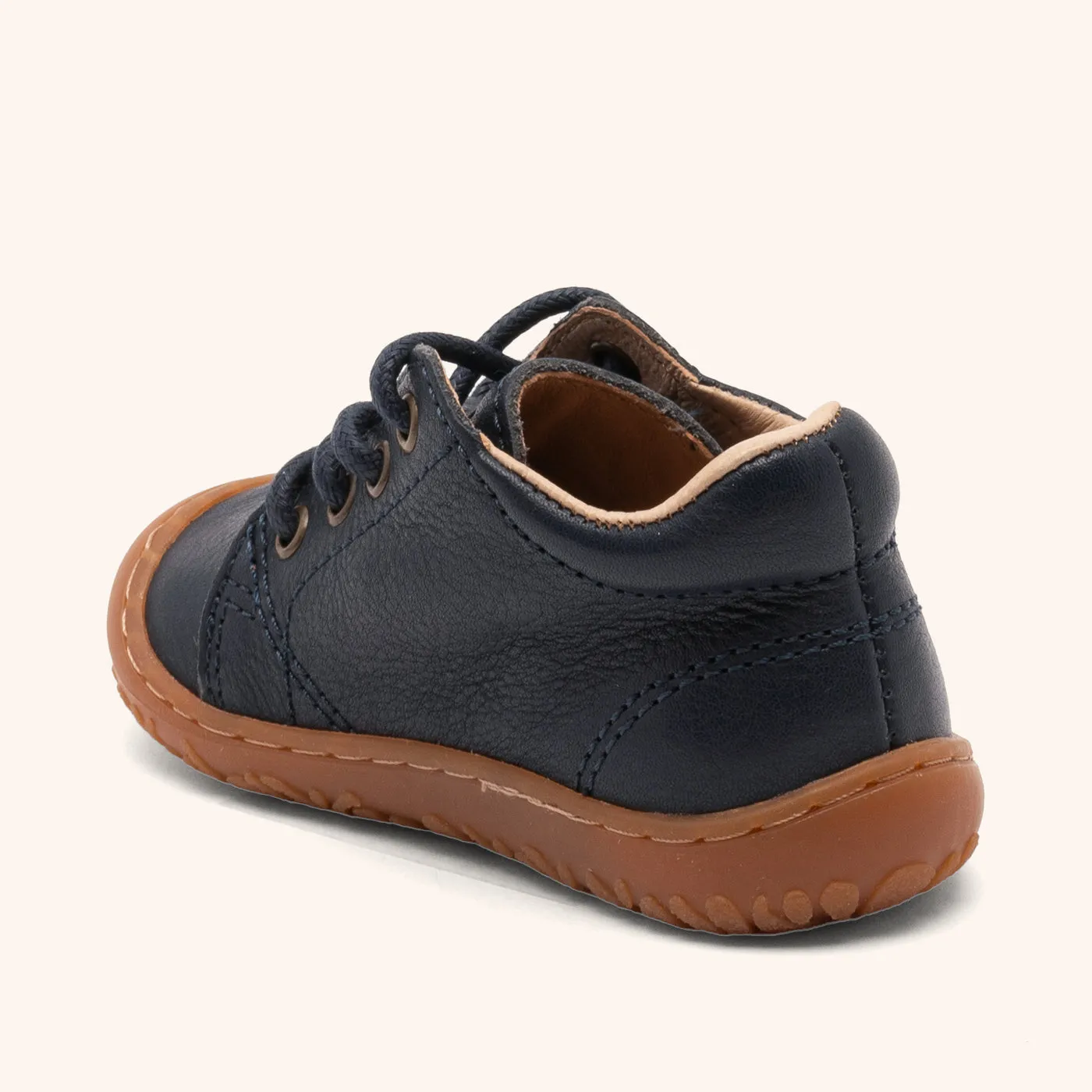 Bisgaard Hale L begyndersko dark blue blød læder