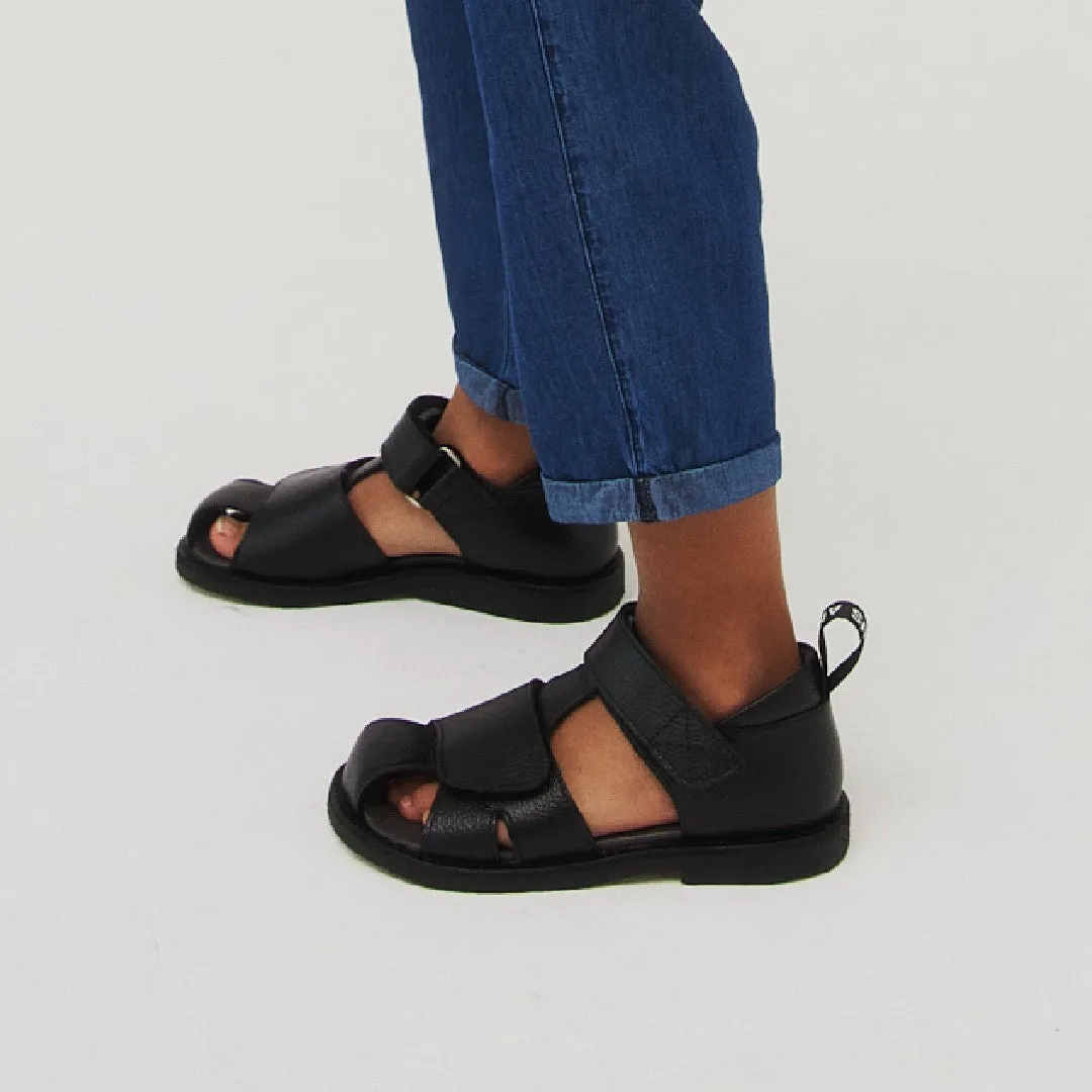 Angulus sandal med logobånd børnesandal velcro rummelig