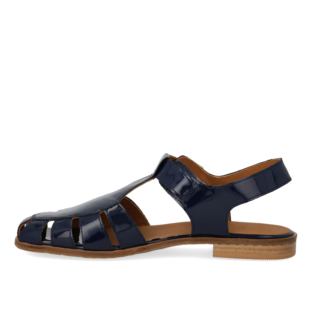 Angulus fisherman sandal hulmønster dame læder ankelstrop