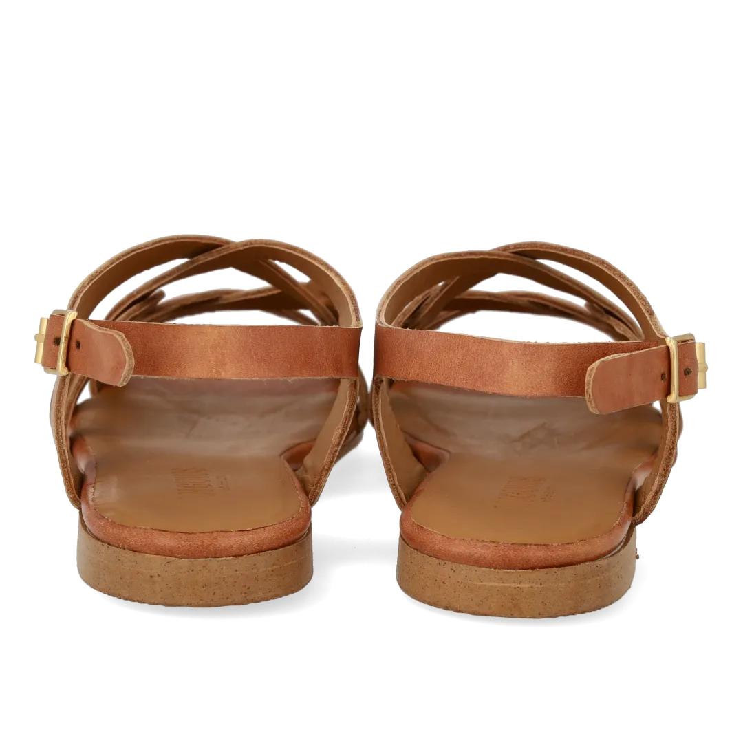 Angulus Sandal Remdetaljer Damesandal Ankelrem Læder