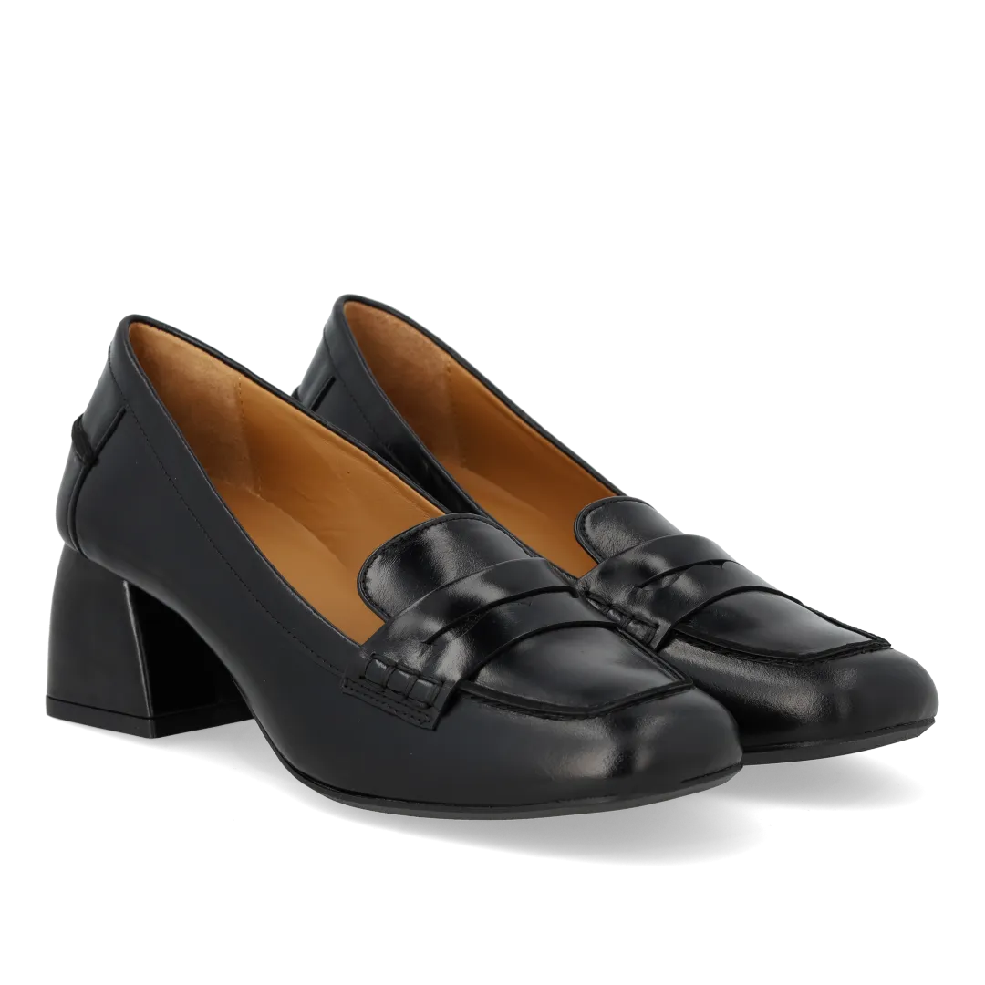 Angulus Pump pumps i læder med 5 cm hæl penny