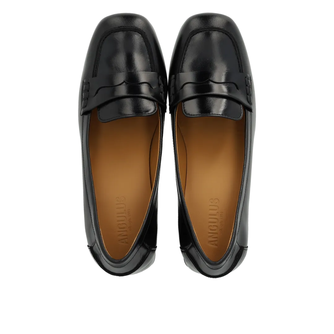 Angulus Pump pumps i læder med 5 cm hæl penny
