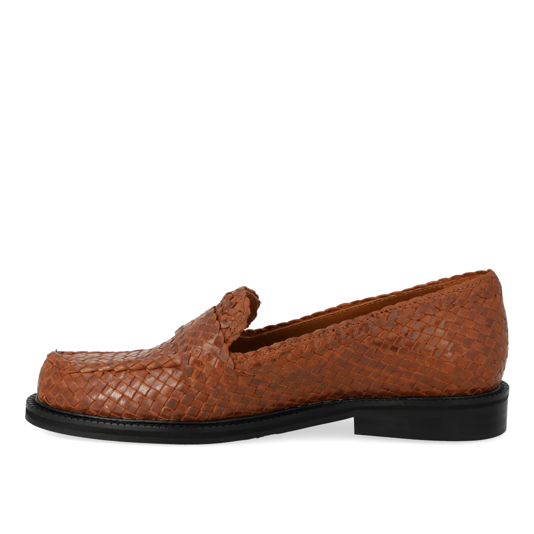 Angulus Håndflettet Penny Loafer loafers læder
