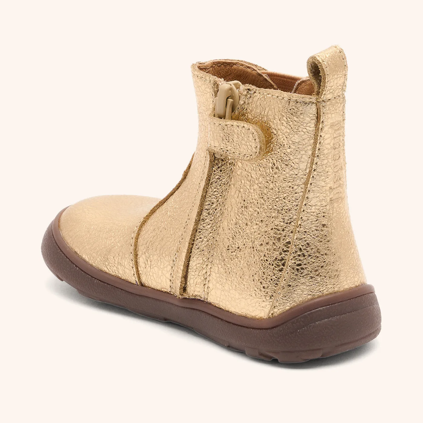 Bisgaard Barefoot Runa barfodsstøvle guld læder