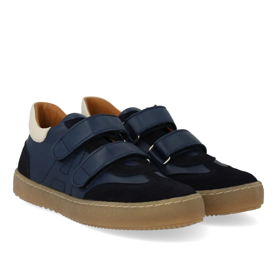 Angulus Court style sneaker børnesneakers velcro læder