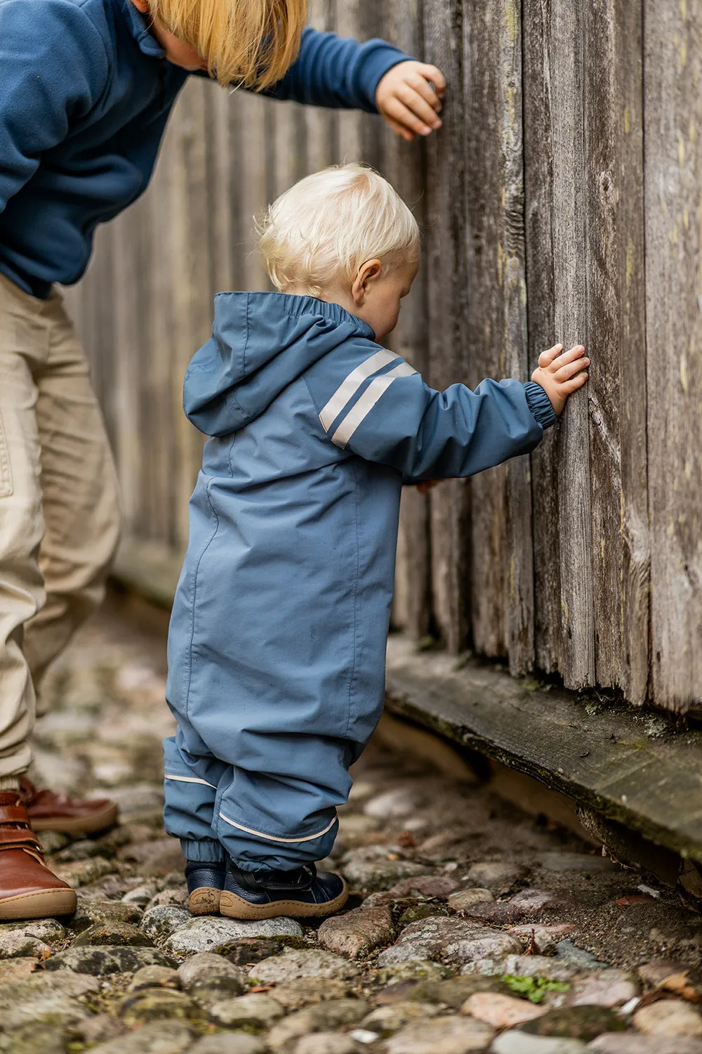 Gogsig Wilson Navy Blue barfodssko læder