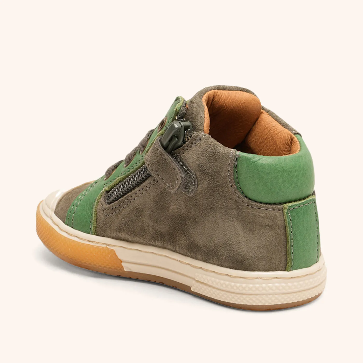 Bisgaard Holger sneaker grå lynlås læder