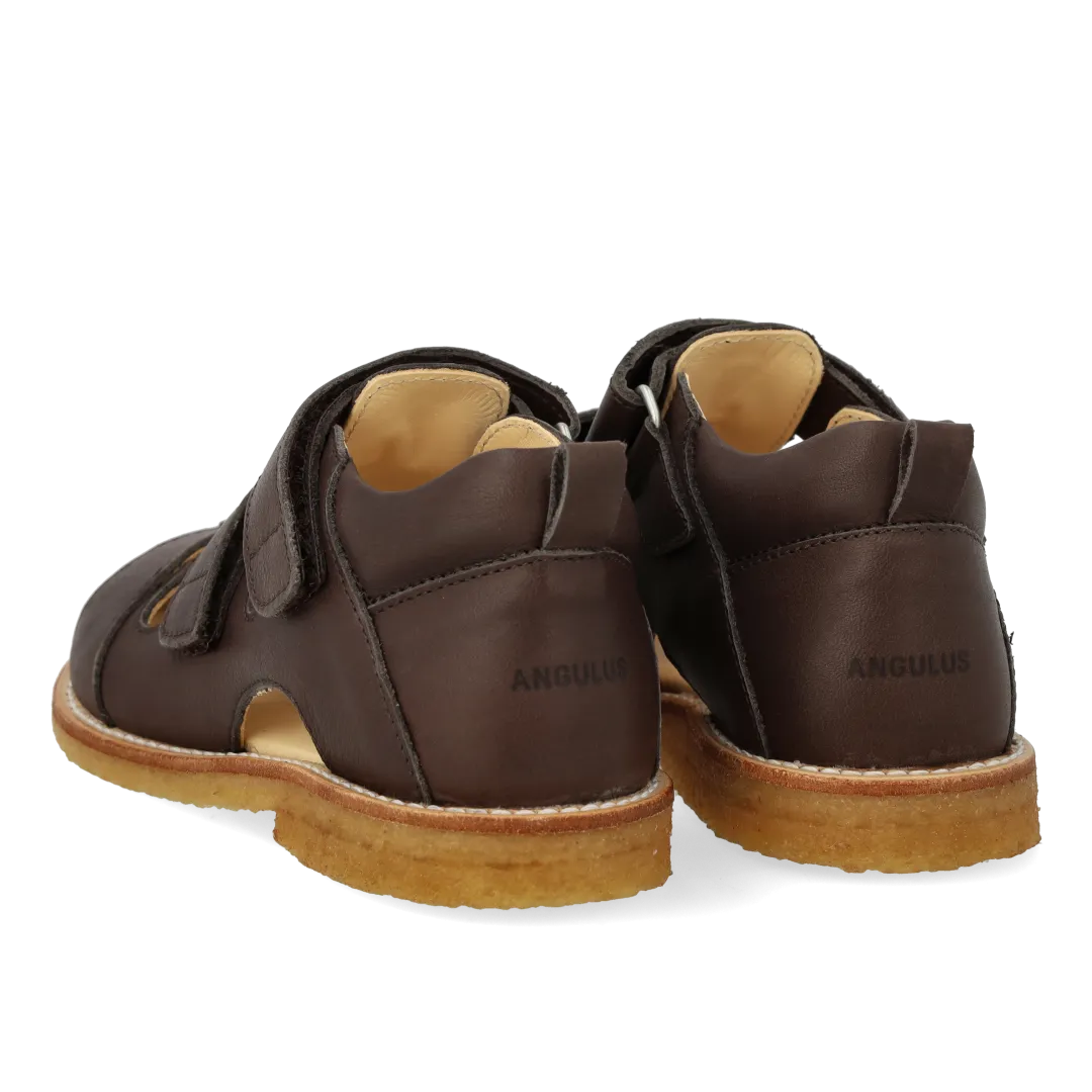 Angulus Sandal velcro lukket tå læder rummelig