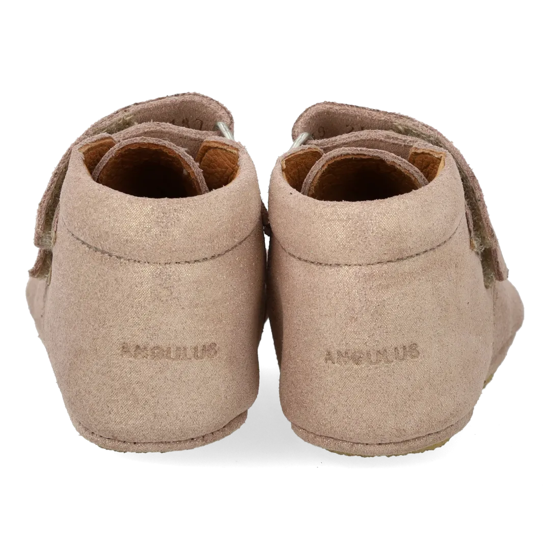 Angulus Prewalker lædersko velcro natur skind
