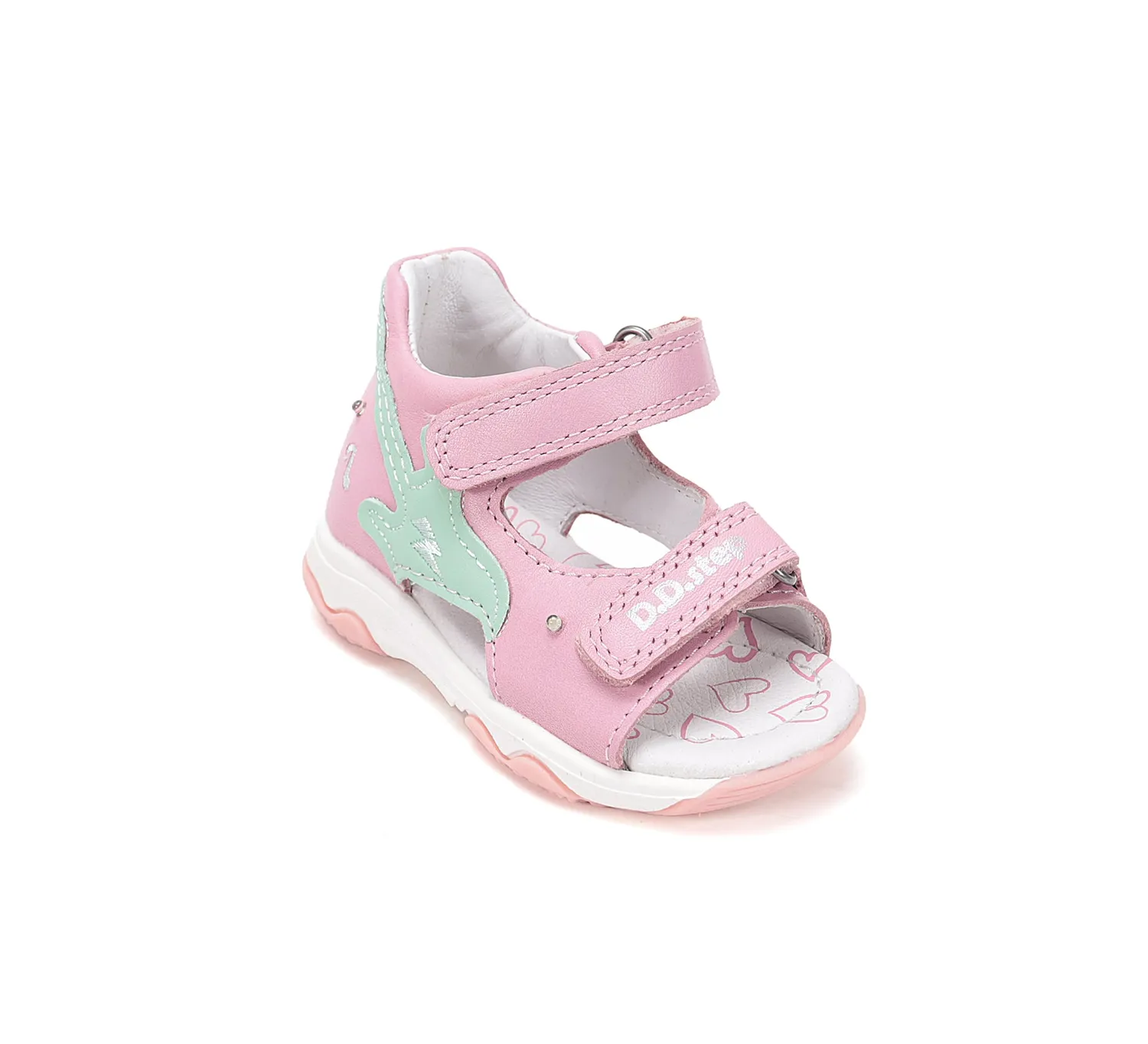 DD Step G064-61965A sandaler med lys til pige bred fod